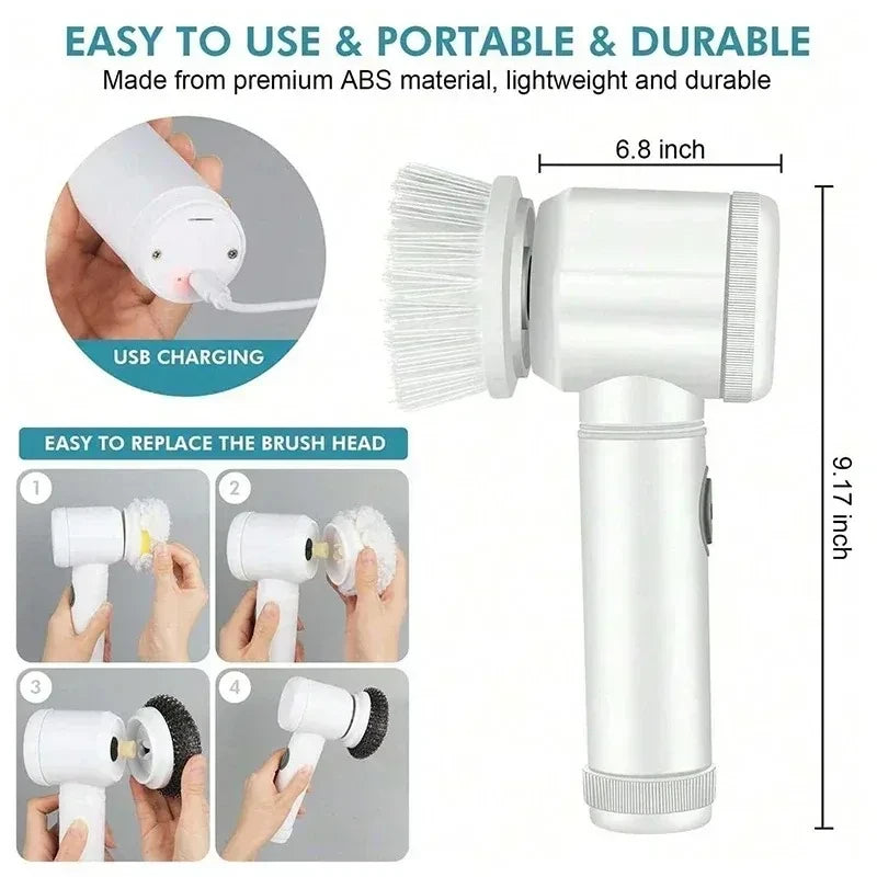 Electric Spin Scrubber Cleaning Brush