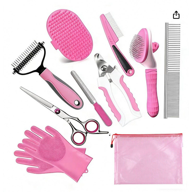 Pet Grooming and Care Kit with cat grooming tools
